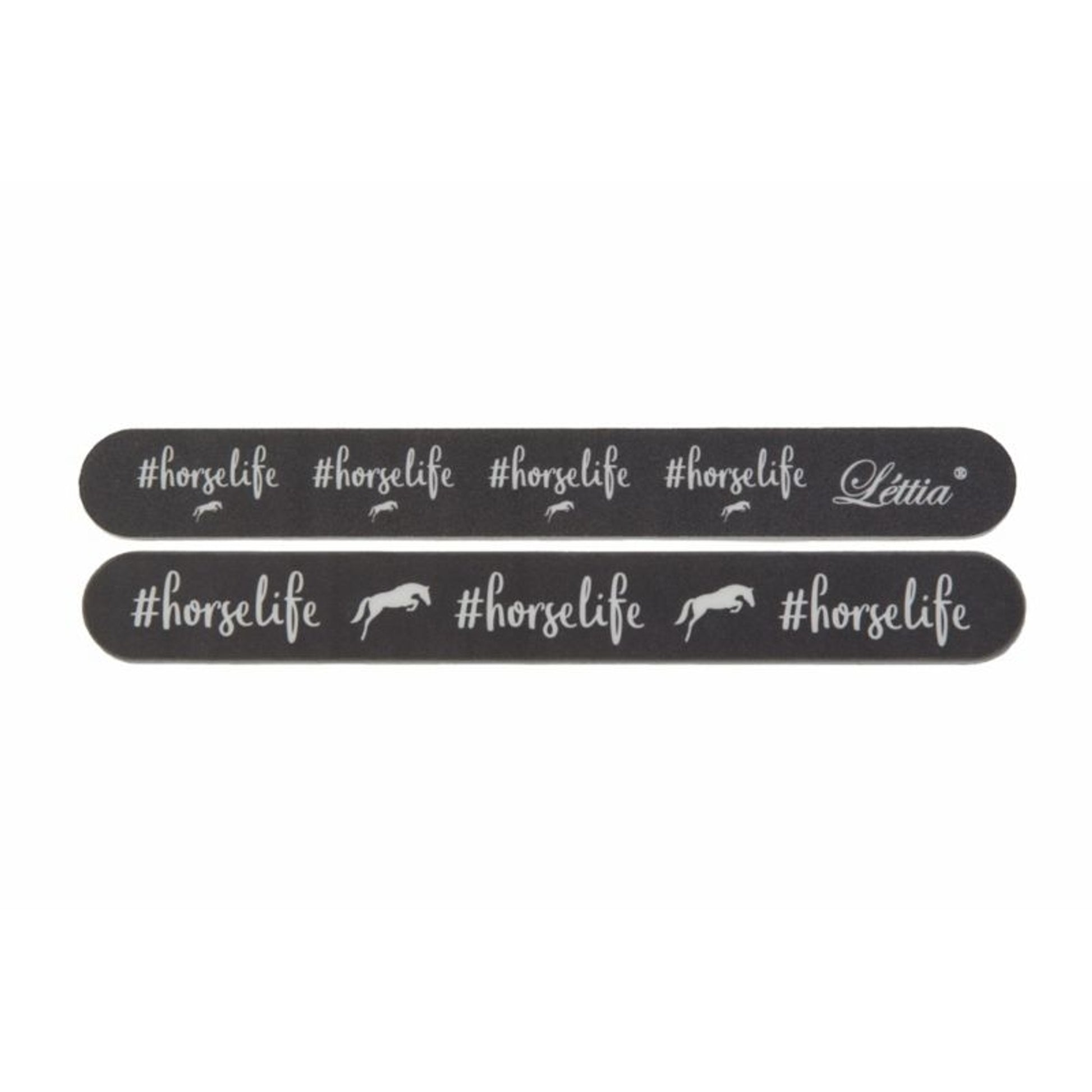 Lettia Collection Emery Board - HorselifeBk/Wh