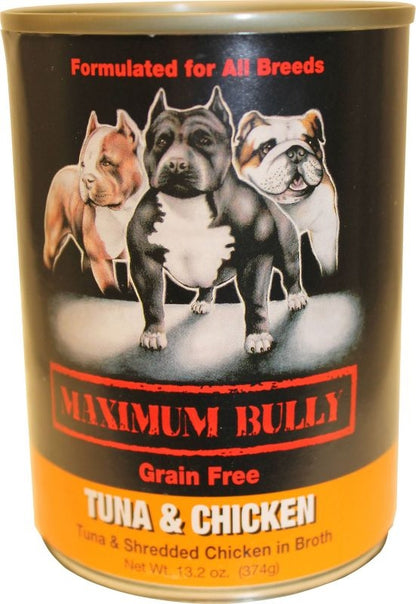 Maximum Bully Canned Dog Food 13.2oz Tuna/Chicken