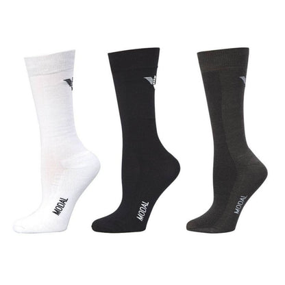 Tuffrider Modal Knee High Socks -3 Pack White/Blac