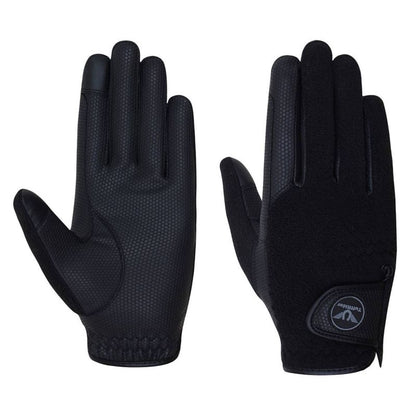 Tuffrider Fleece Back Smart Grippy Gloves Large Bl