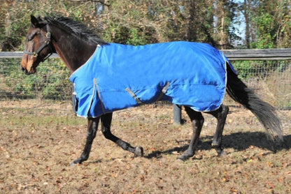 1200D Waterproof Turnout Sheets 48in Navy/Silver