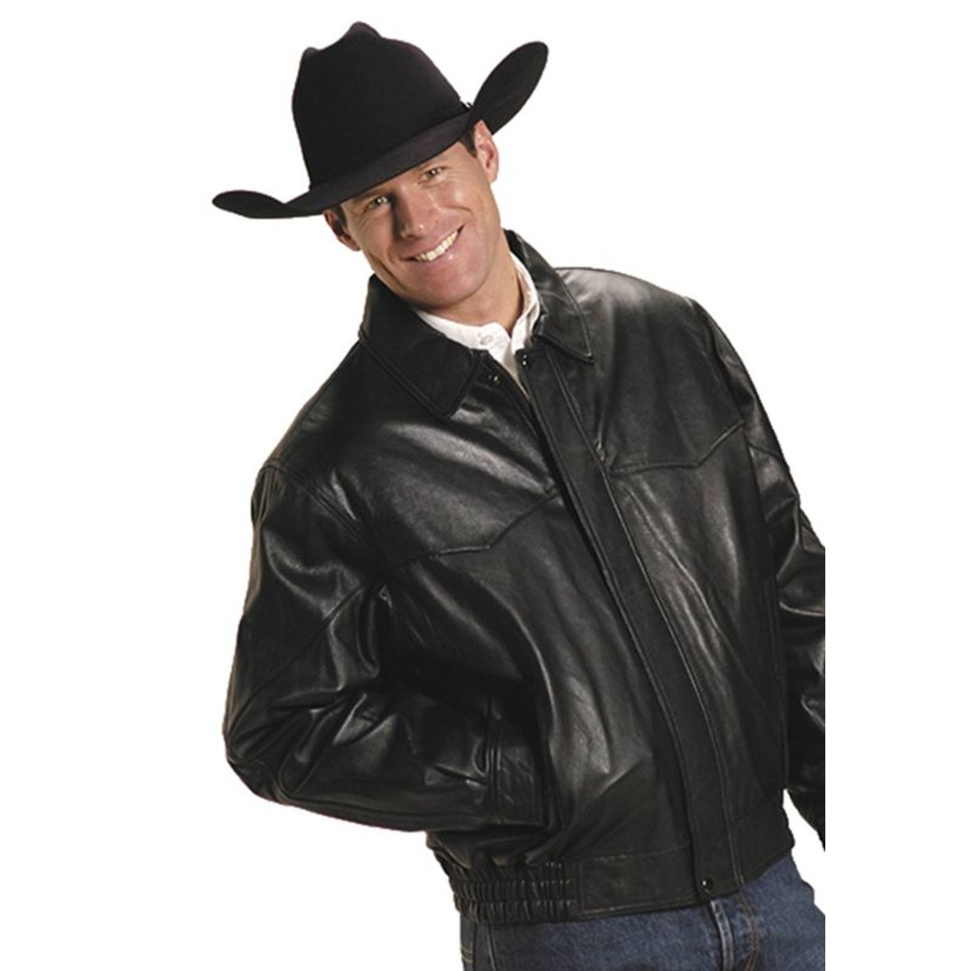 Roper Mens Western Bomber Jacket LG Black