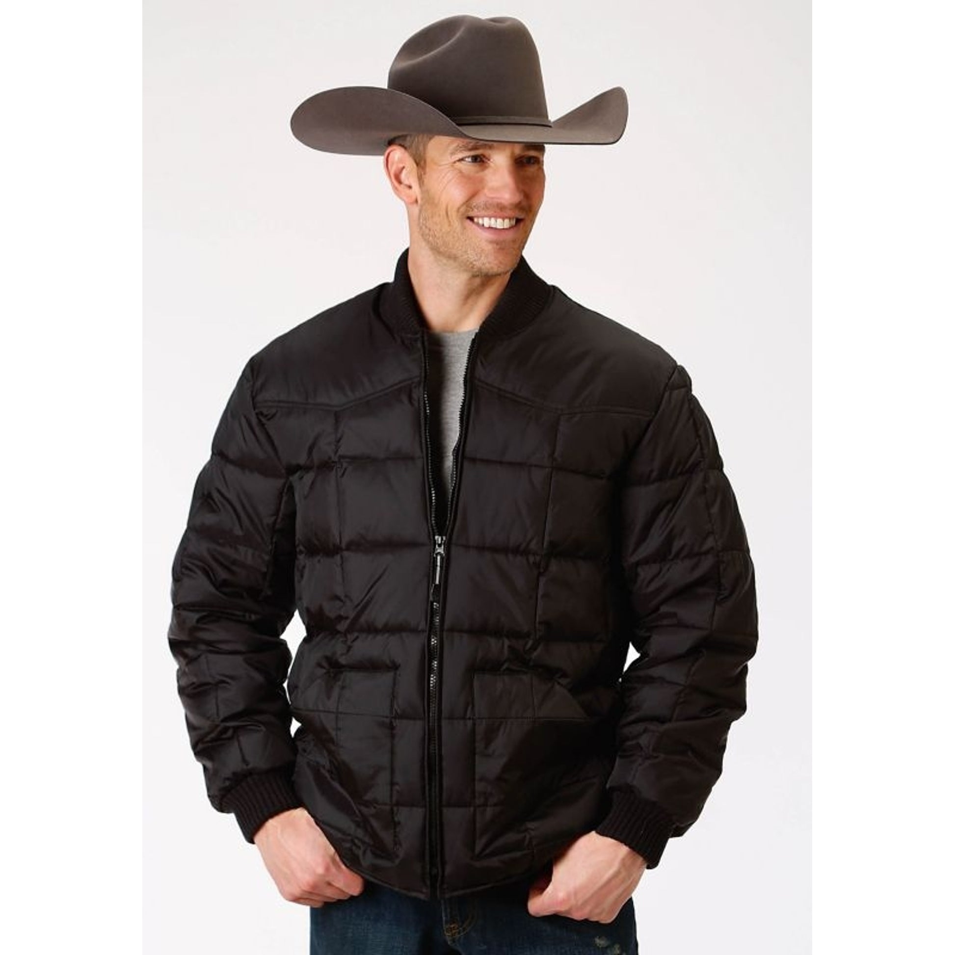 Roper Mens Rangegear Down Jacket LG Black