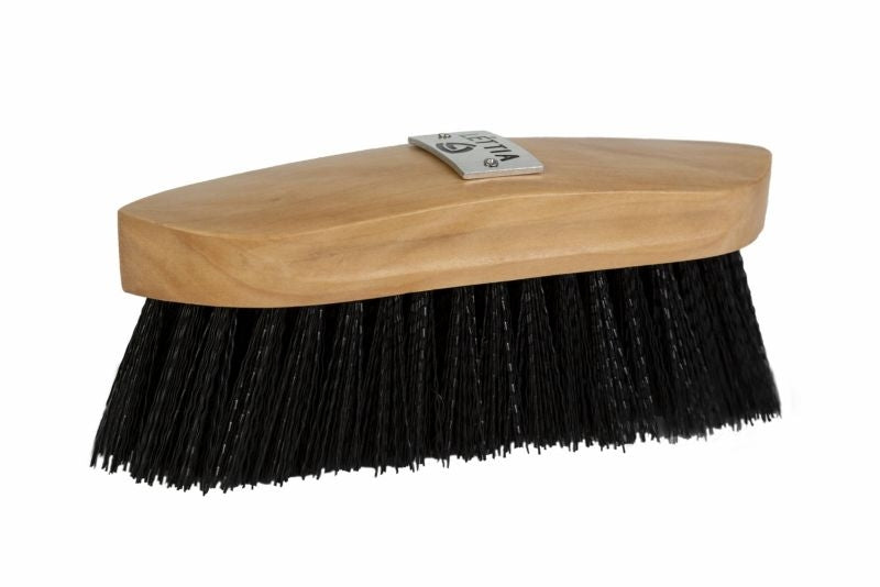 Lettia Collection Plastic Bristle Dandy Brush Blk