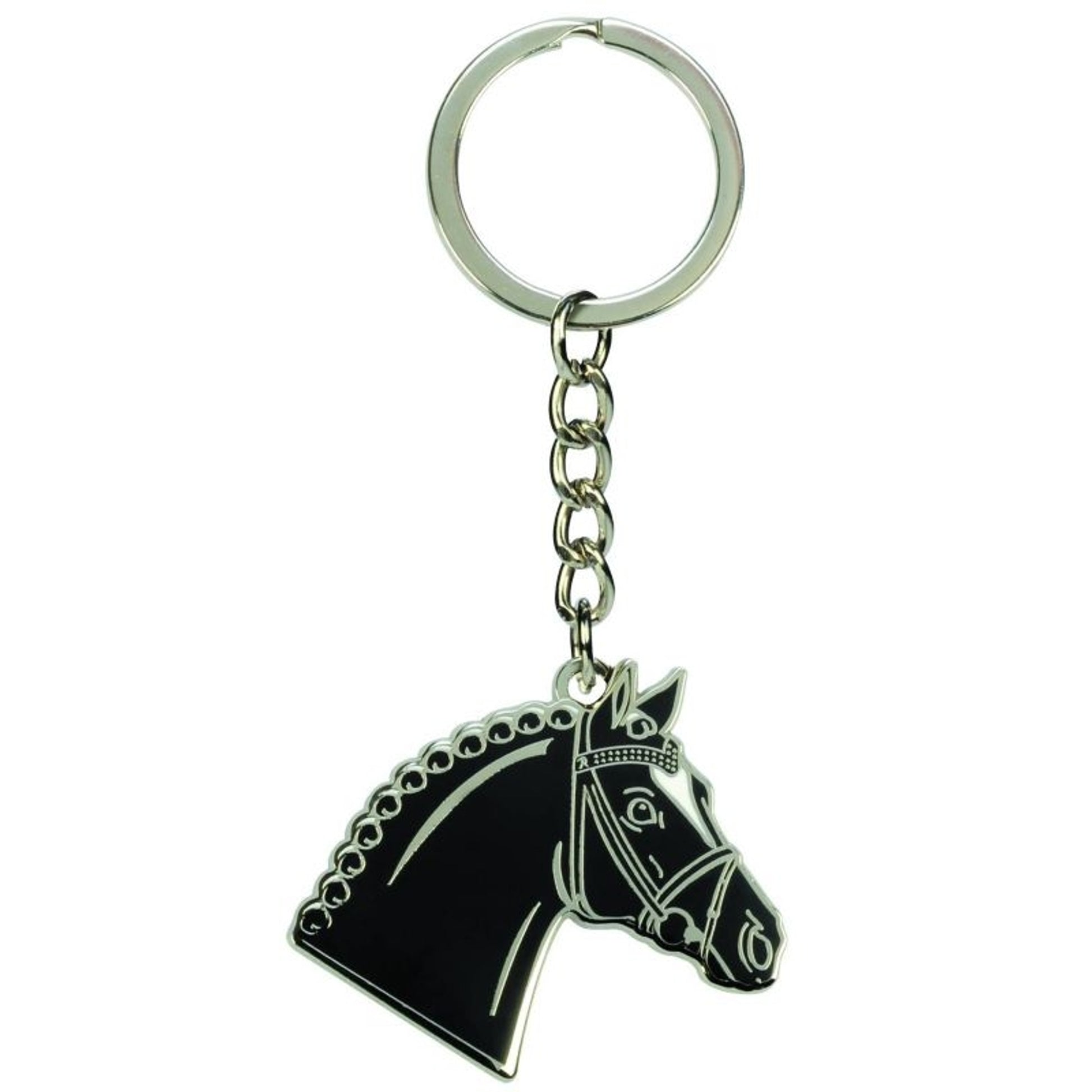 Kelley Horsehead with Bridle Keychain Black