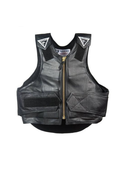 Phoenix RR Leather Protective Rodeo Vest L Bk