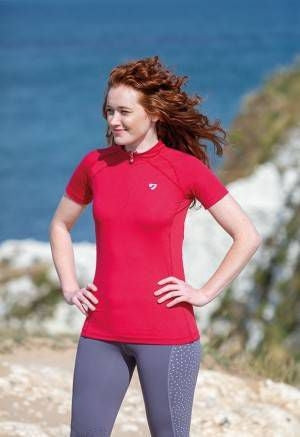 Shires Aubrion Ladies Kiska Short Sleeve Baselayer