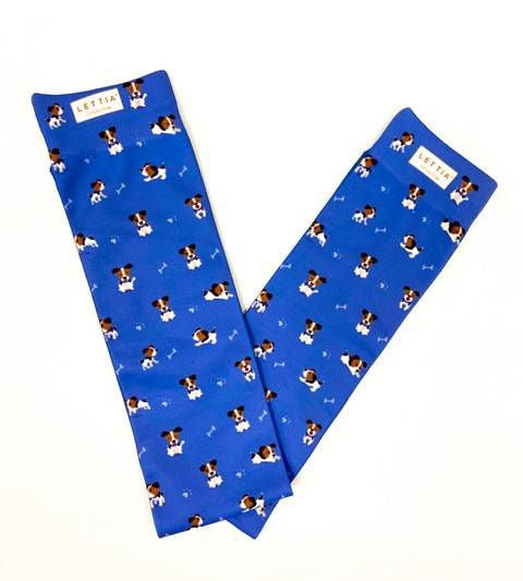 Lettia Nylon/Spandex Boot Socks Puppy Blue