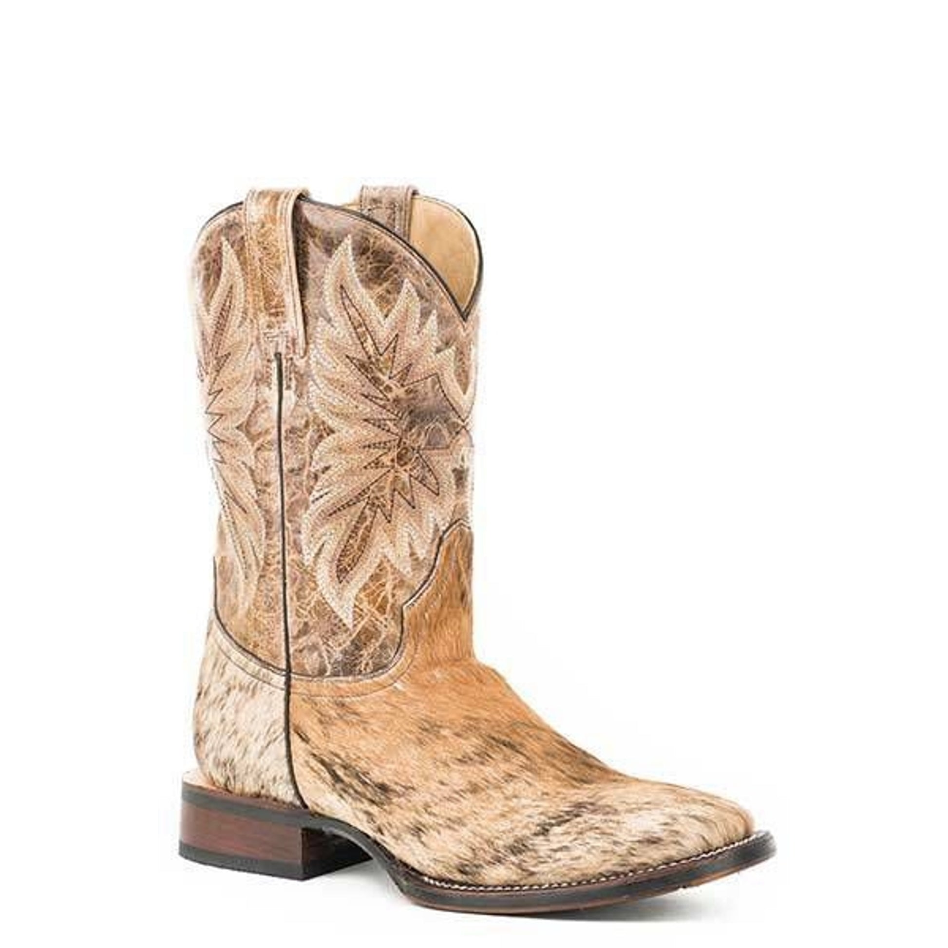 Stetson Mens Duke Square Toe Boots 11 EE Tan/Brown