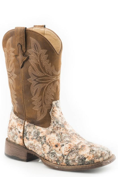 Roper Kids Claire Square Toe Fashion Boots