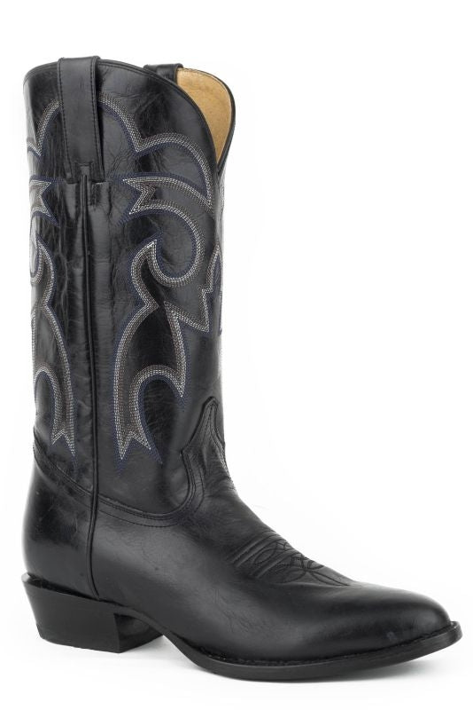 Roper Mens Parker Round Toe Boots 10 D Marbled Bla