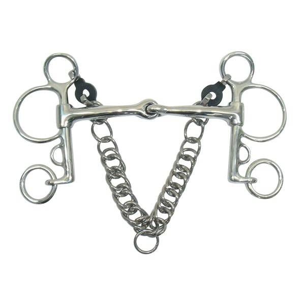 Metalab Magic Jointed Mouth Pelham Bit 5.25" Stain