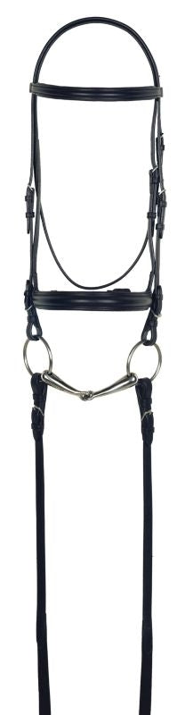Aramas Plain Raised Padded Dressage Bridle with We