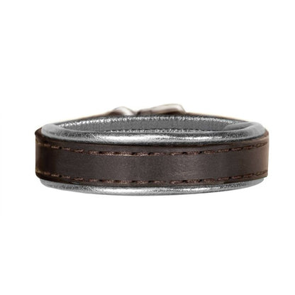 Perri's Metallic Padded Leather Bracelet One Size