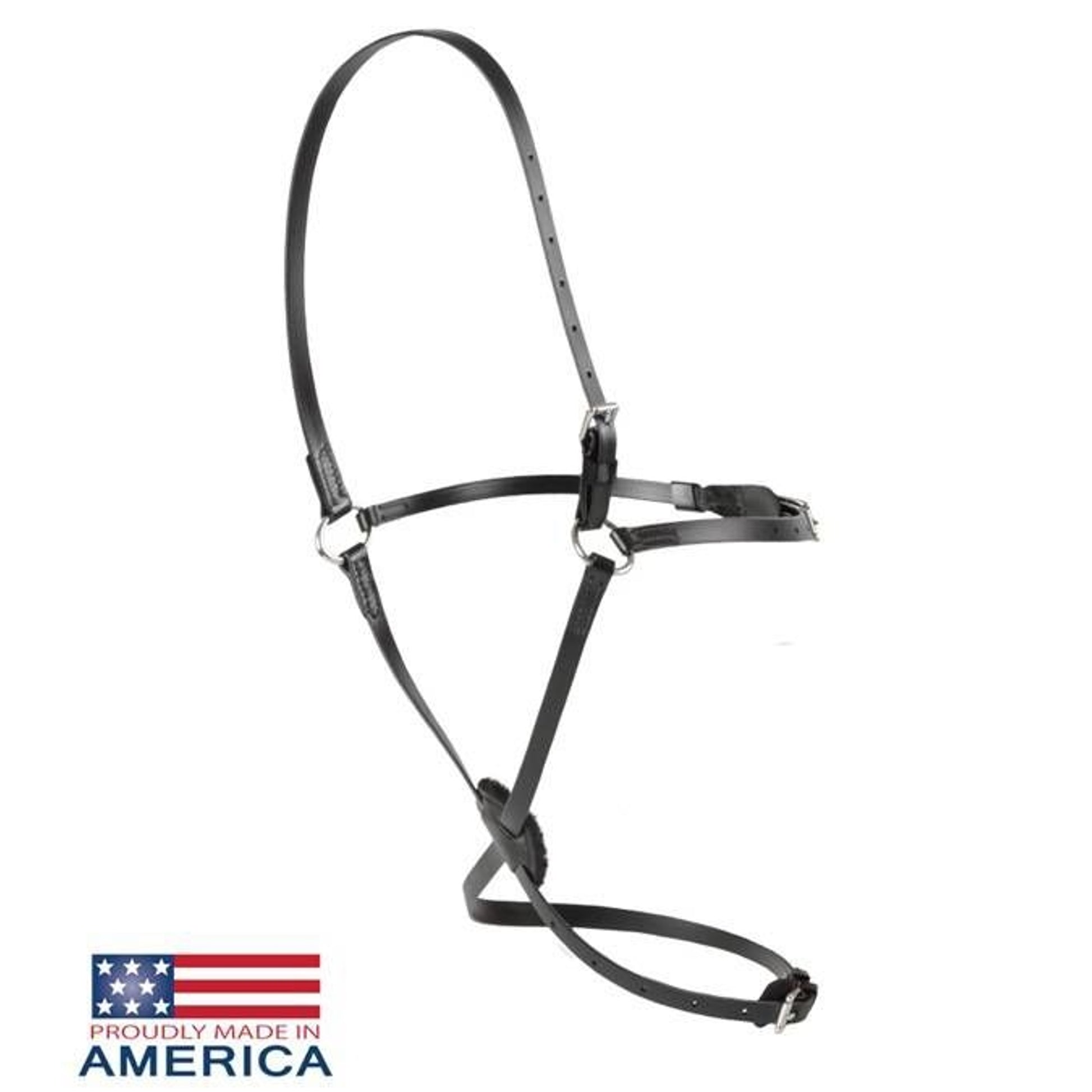 Feather-Weight Synthetic Figure 8 Race Halter Blac