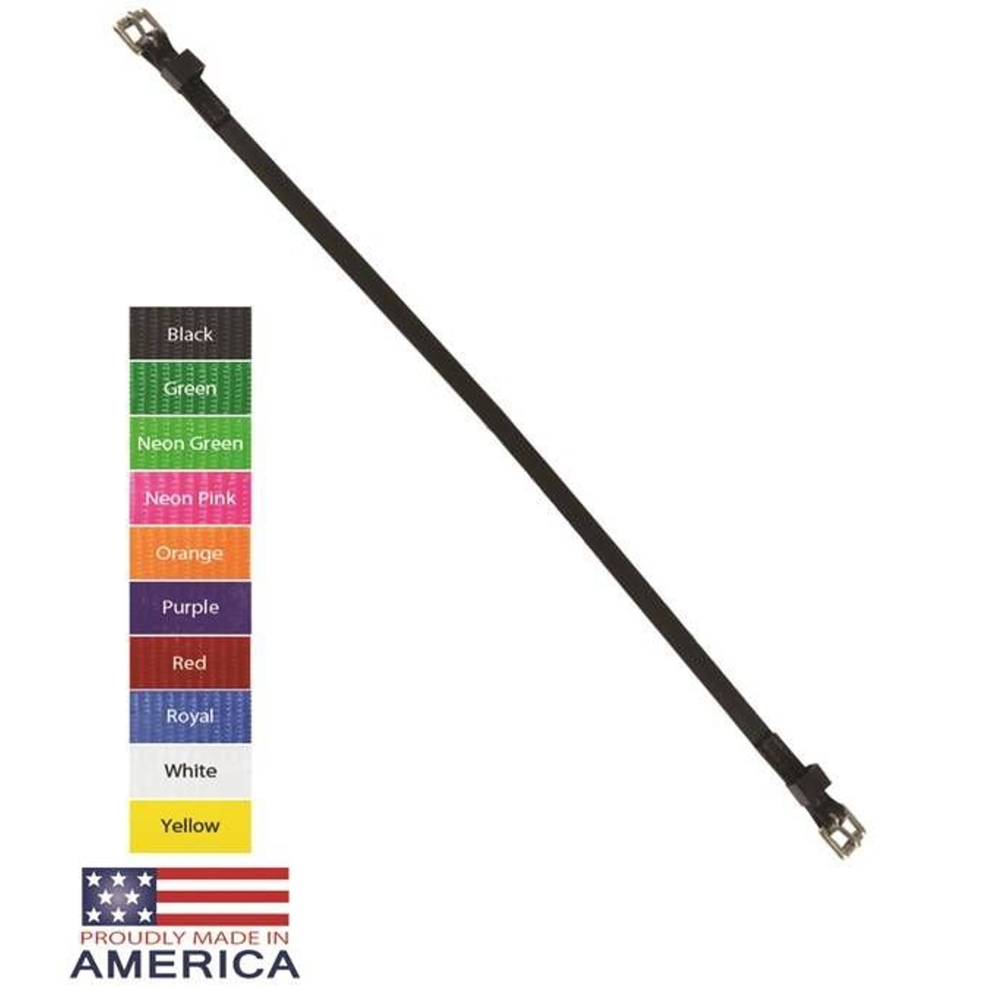 Feather-Weight Synthetic Throat Latch One Size Bla