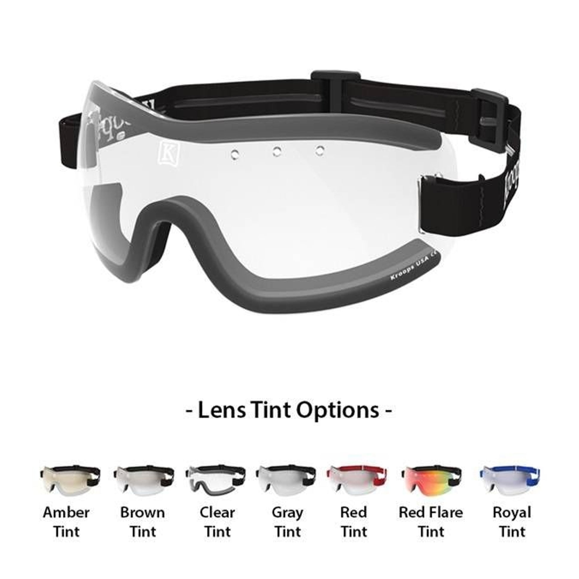 Kroops 13-Five Goggles One Size Gray Tint/Black