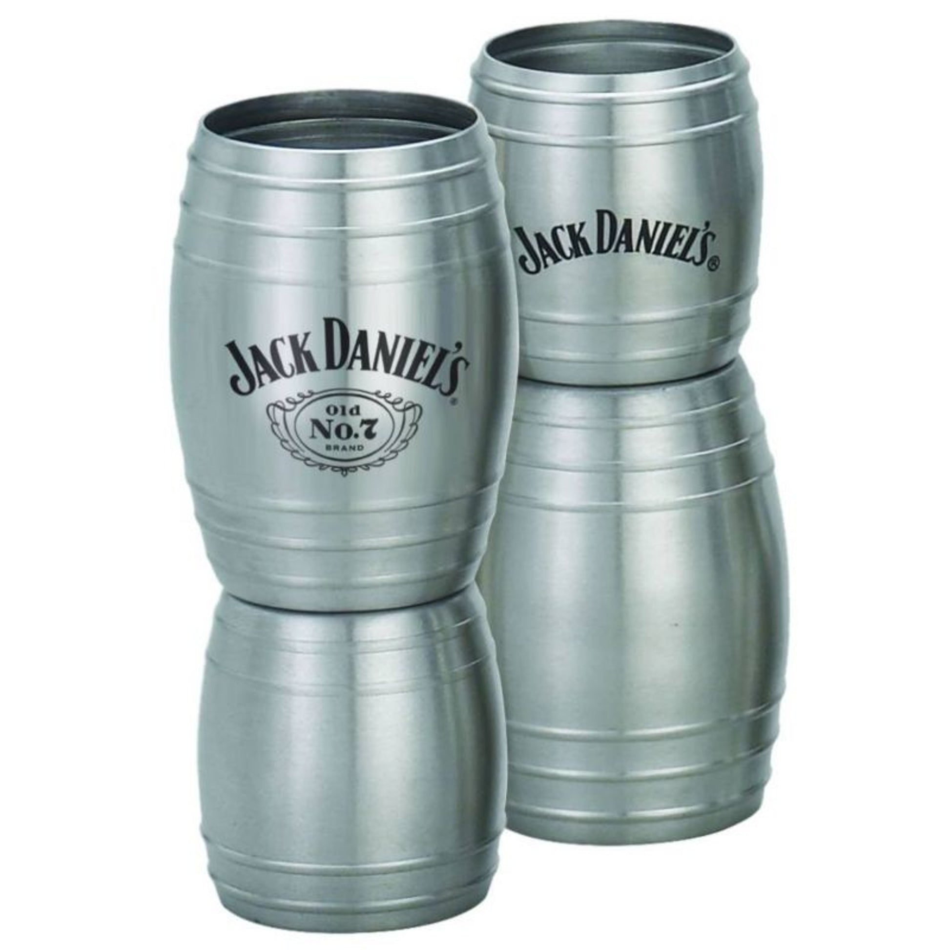 Jack Daniel's Label Barrel Double Jigger 3.625 Sta