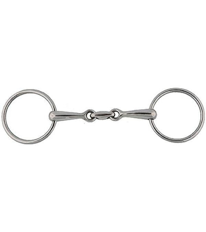 Jacks Horizontal Elliptical Link Snaffle Bit 5" St