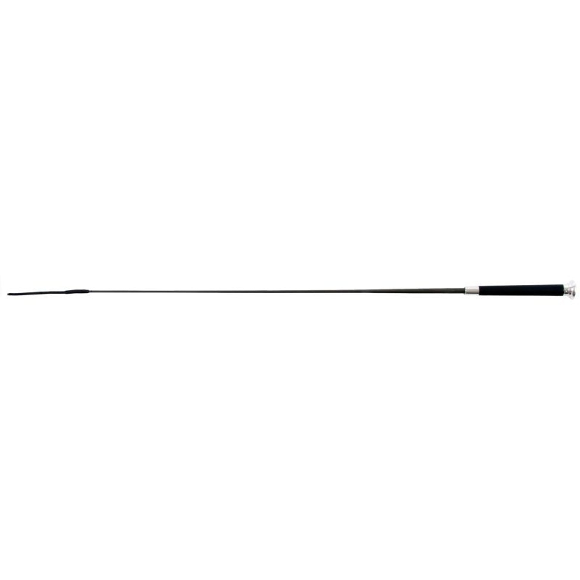 Jacks Dressage Whip with Chrome Cap 36" Black