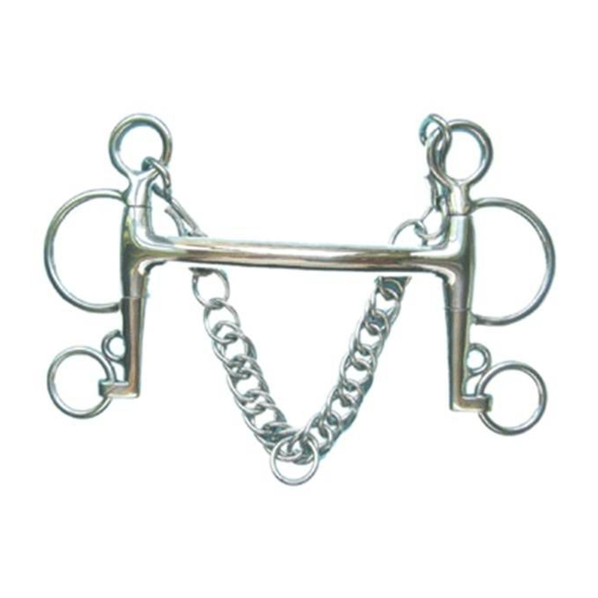 Jacks Mullen Mouth Pelham Bit 5" Stainless Steel