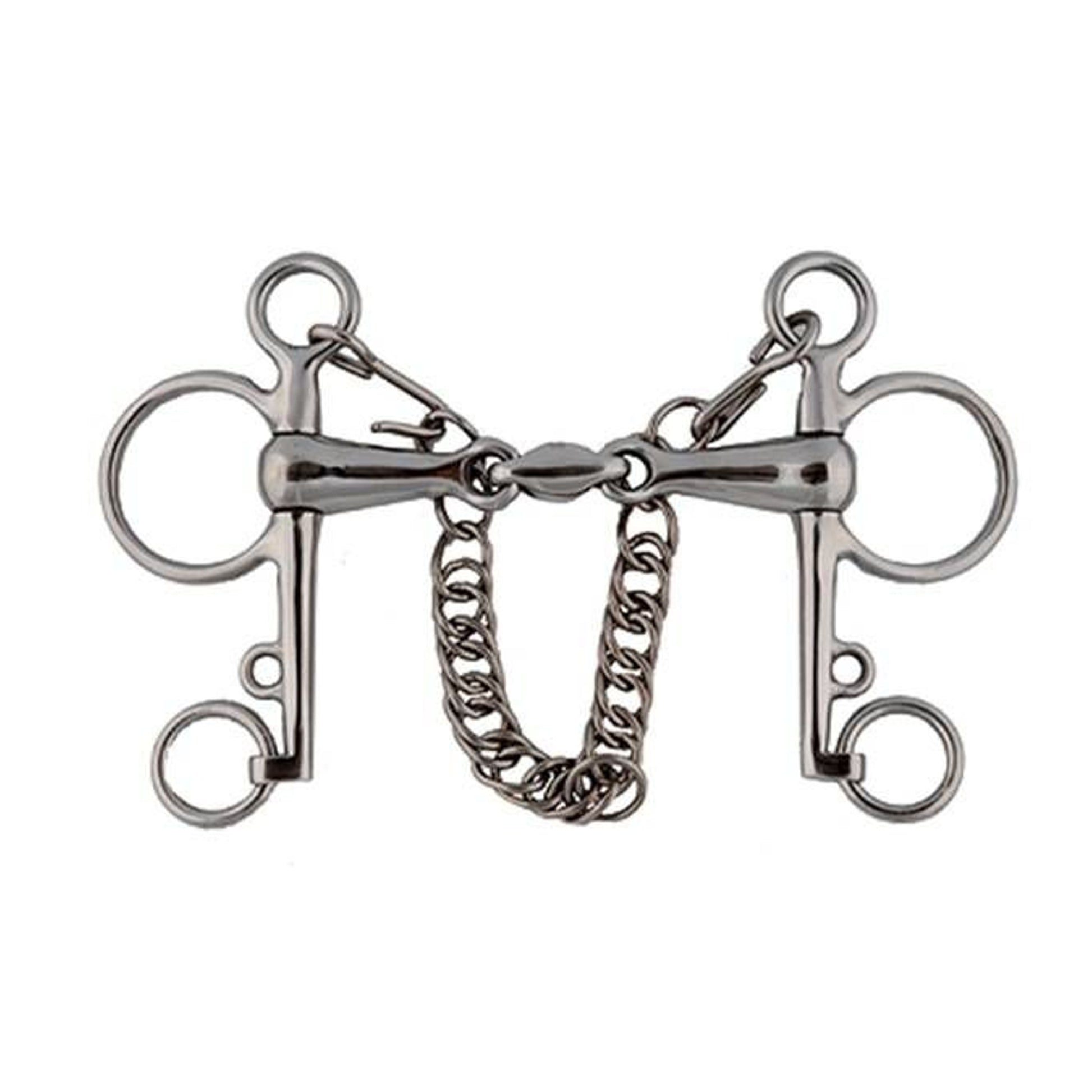Jacks Elliptical Link Pelham Bit 5" Stainless Stee