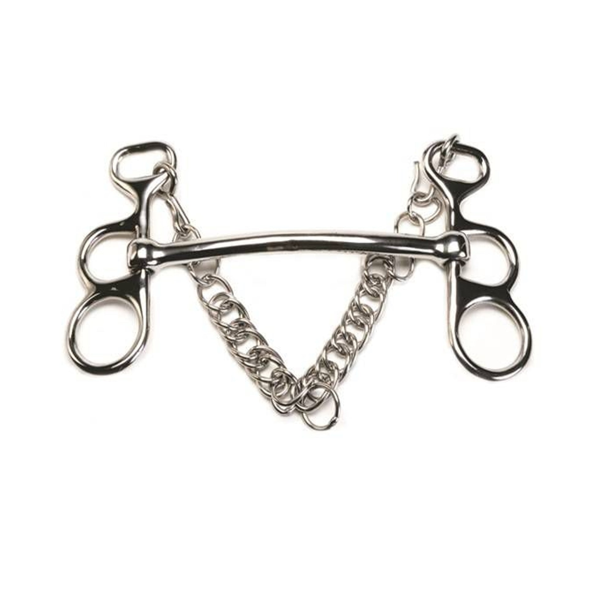 Jacks Figure Eight Pelham Bit 5-1/2" Stainless Ste