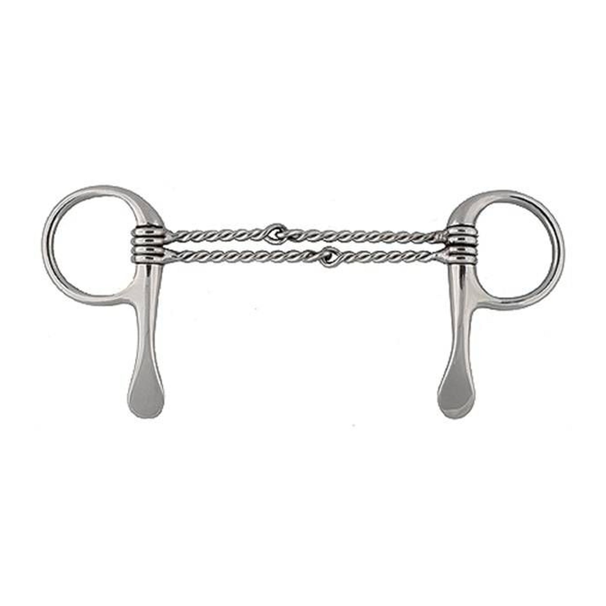 Jacks Half Cheek Double Twisted Wire Bit 5" Stainl