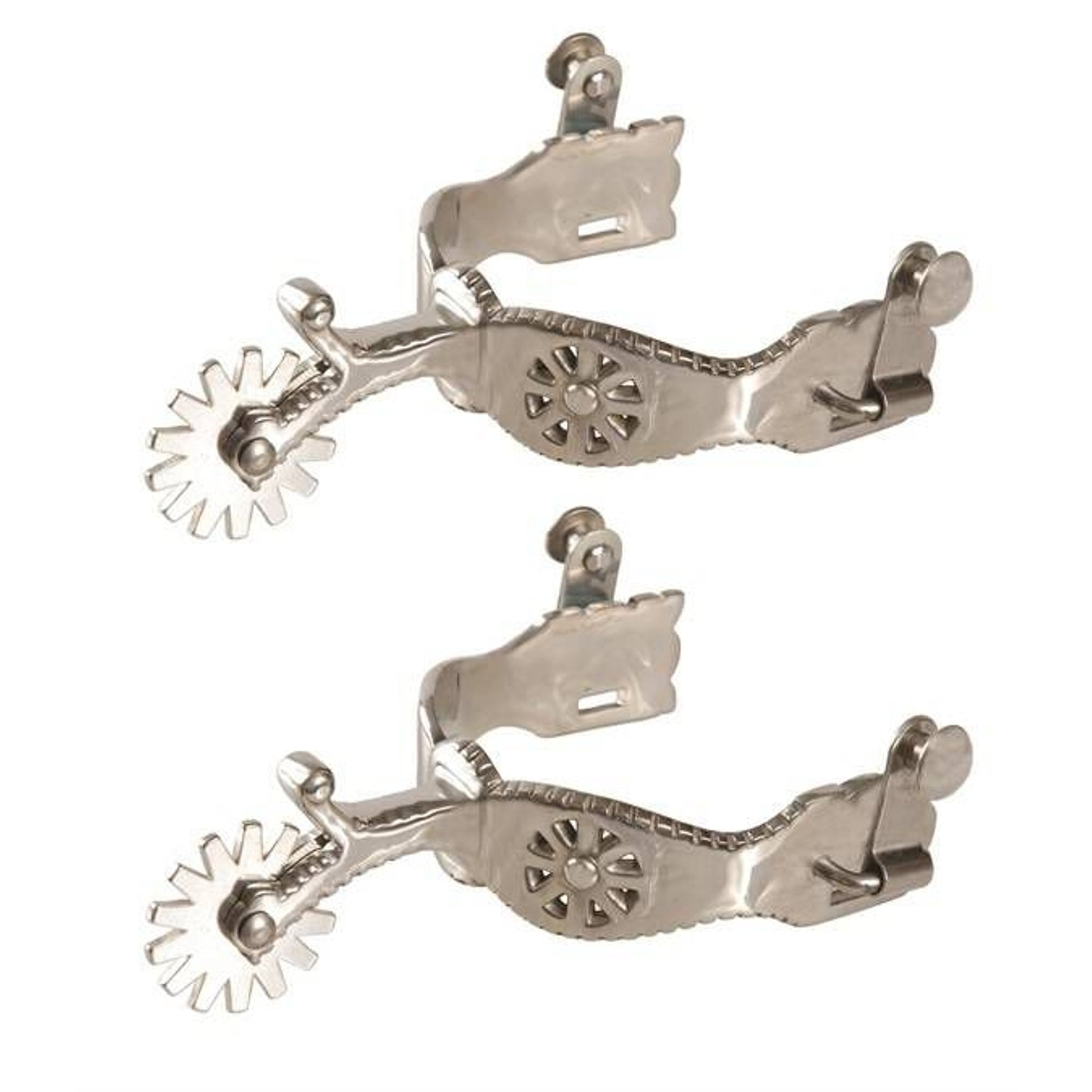 Jacks Mens Show Spurs Sold in Pairs Stainless Stee