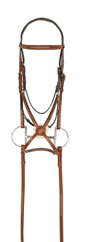 Aramas Fancy Raised Padded Figure-8 Bridle with Ru