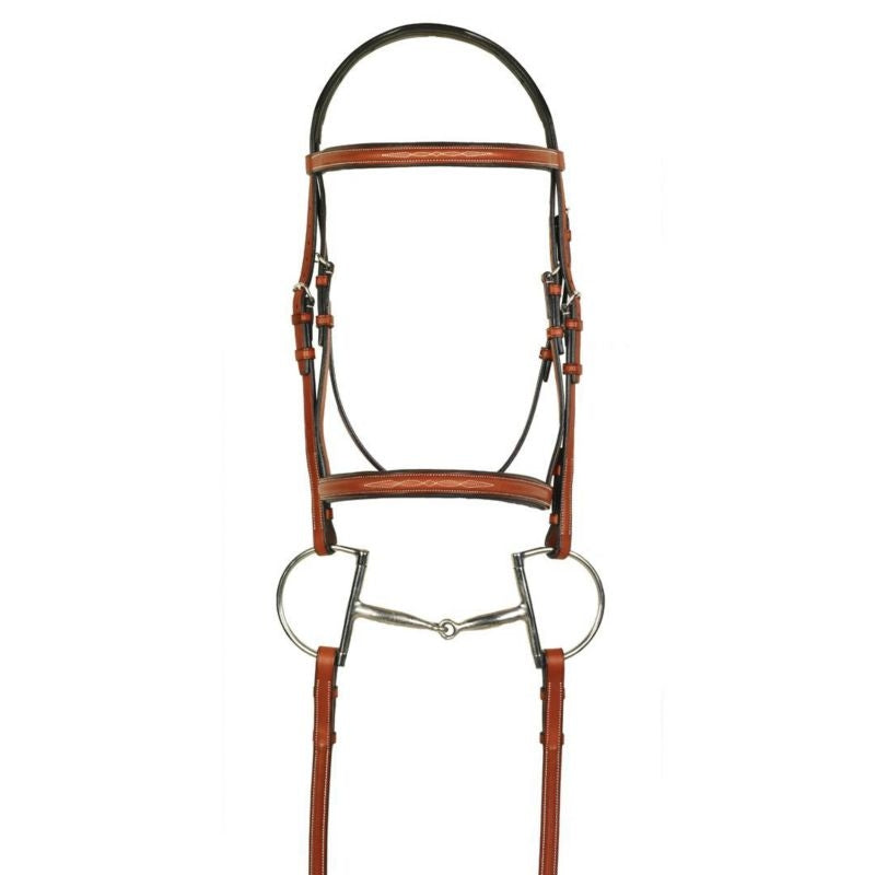 Aramas Fancy Raised Padded Bridle with X-Long Fanc