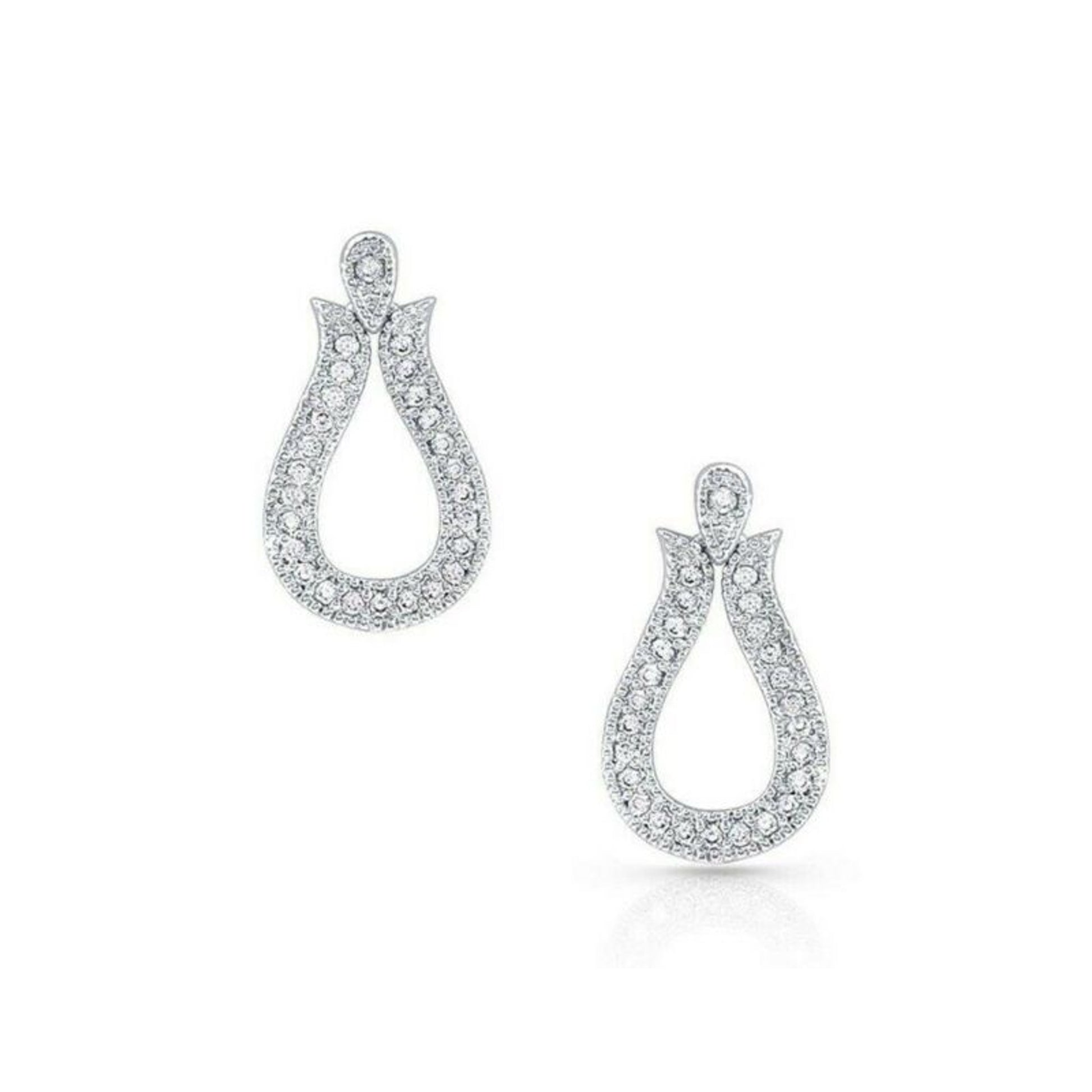 Montana Silversmiths Glittering Yoke Crystal Earri