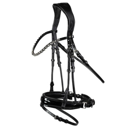 Horze Clermont Ergonomic Crystal Bridle Cob Black