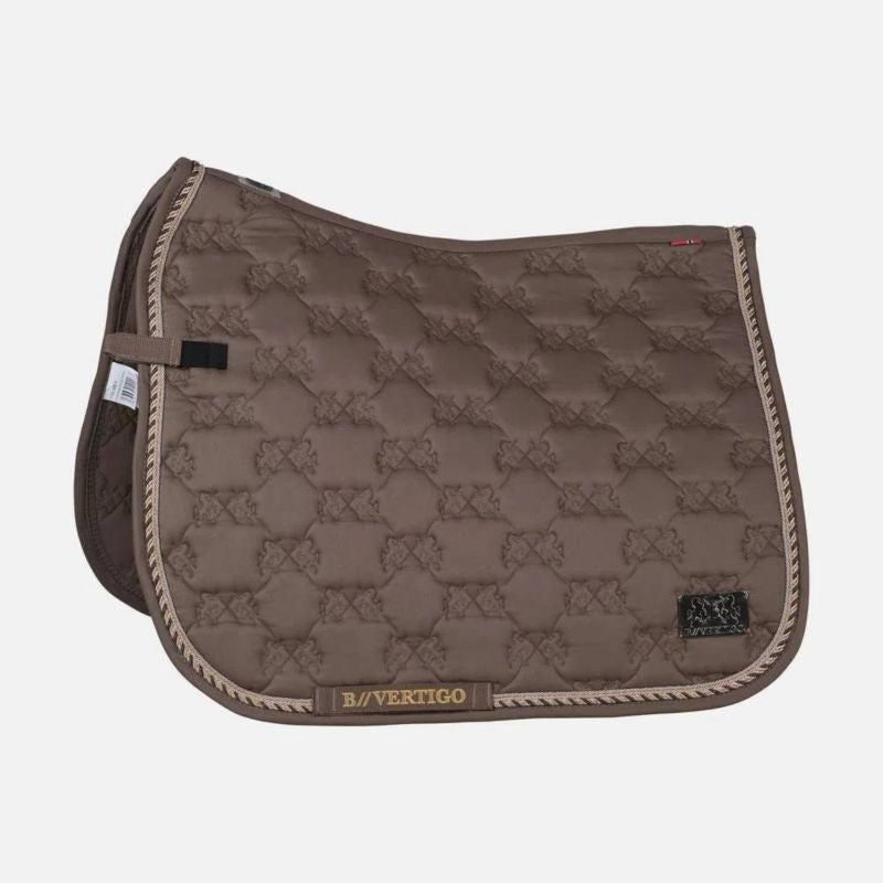 B Vertigo Monaco Dressage Saddlepad Horse Shiitake