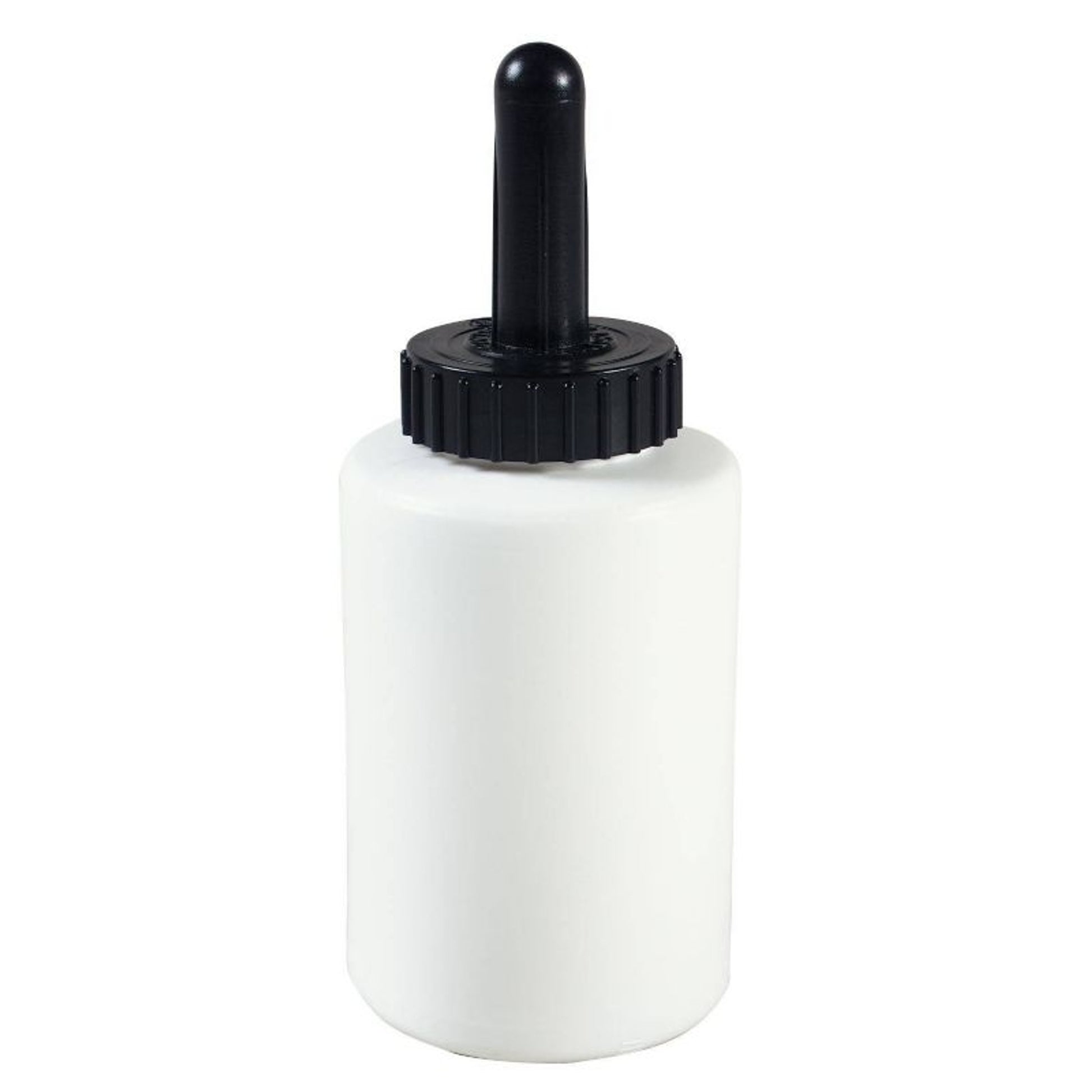 Plastic Brush Can 1 pint White