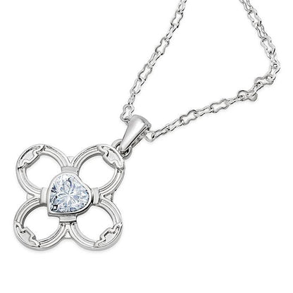 Kelley Horseshoes Black Stone Heart Necklace