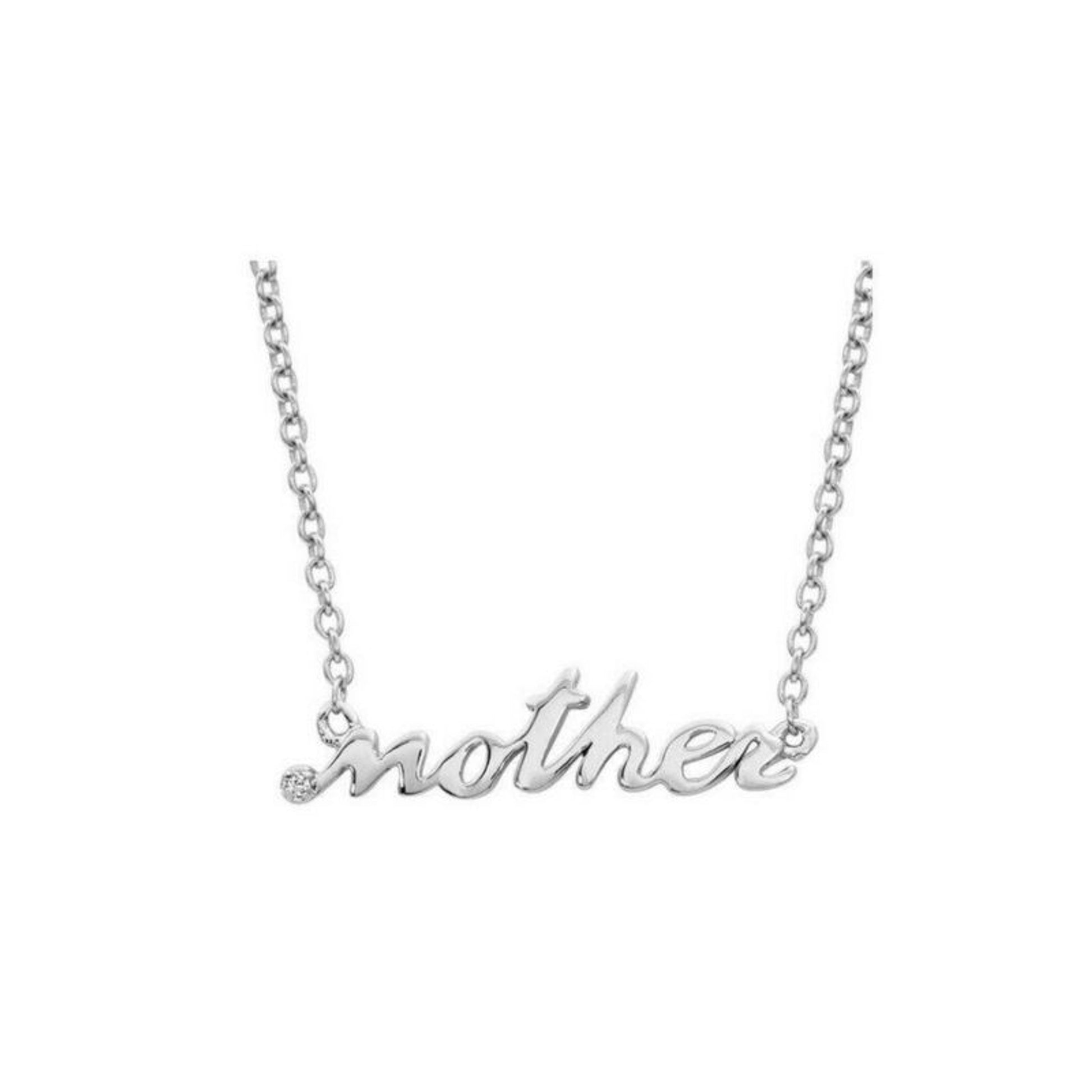 Montana Silversmiths Mother Script Necklace 19" Si