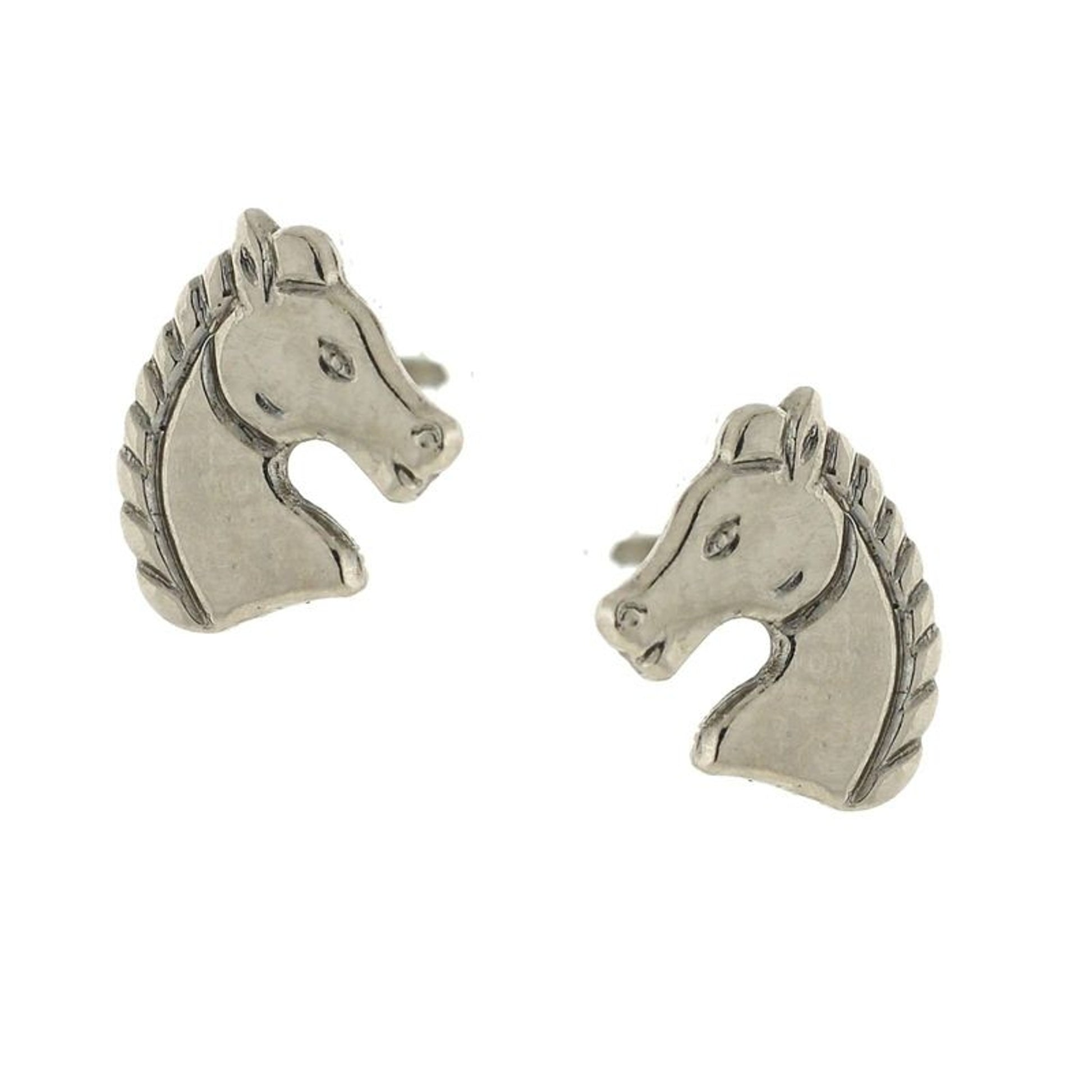 1928 Jewelry Horse Stud Earrings 0.36"L x 0.33"W S
