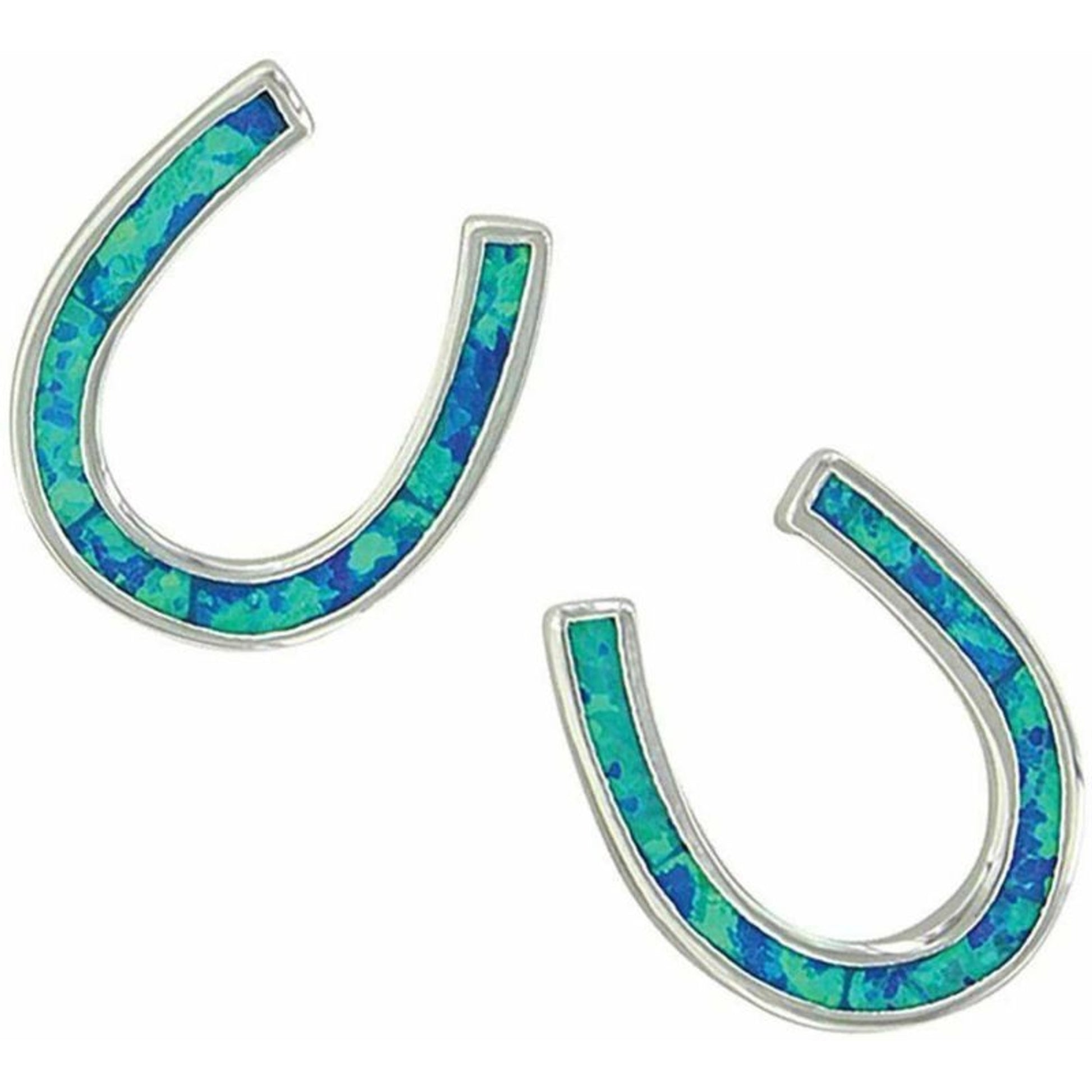 Montana Silversmiths River Lights Horseshoe Earrin