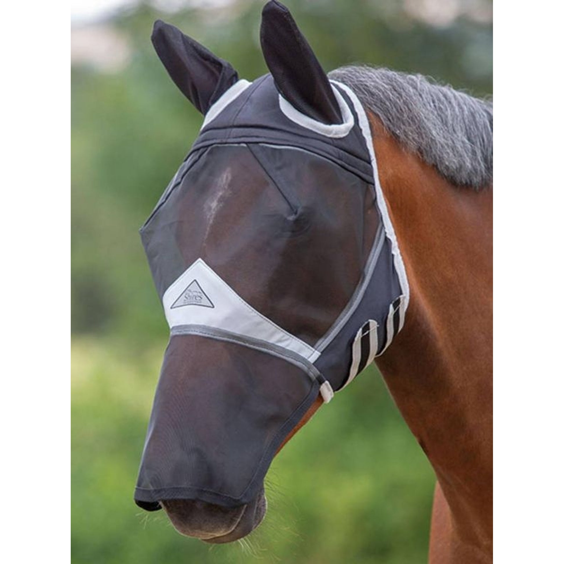 Shires FlyGuard Pro Fine Mesh Fly Mask with Ears & Nose