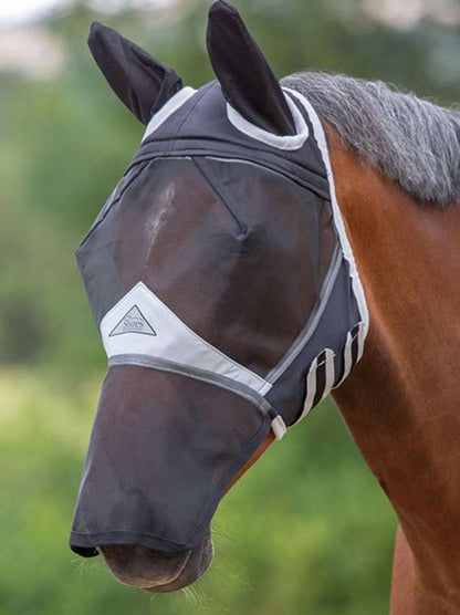 Shires FlyGuard Pro Fine Mesh Fly Mask with Ears & Nose