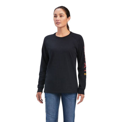 Ariat Ladies Rebar Cotton Strong Logo Graphic T-Sh