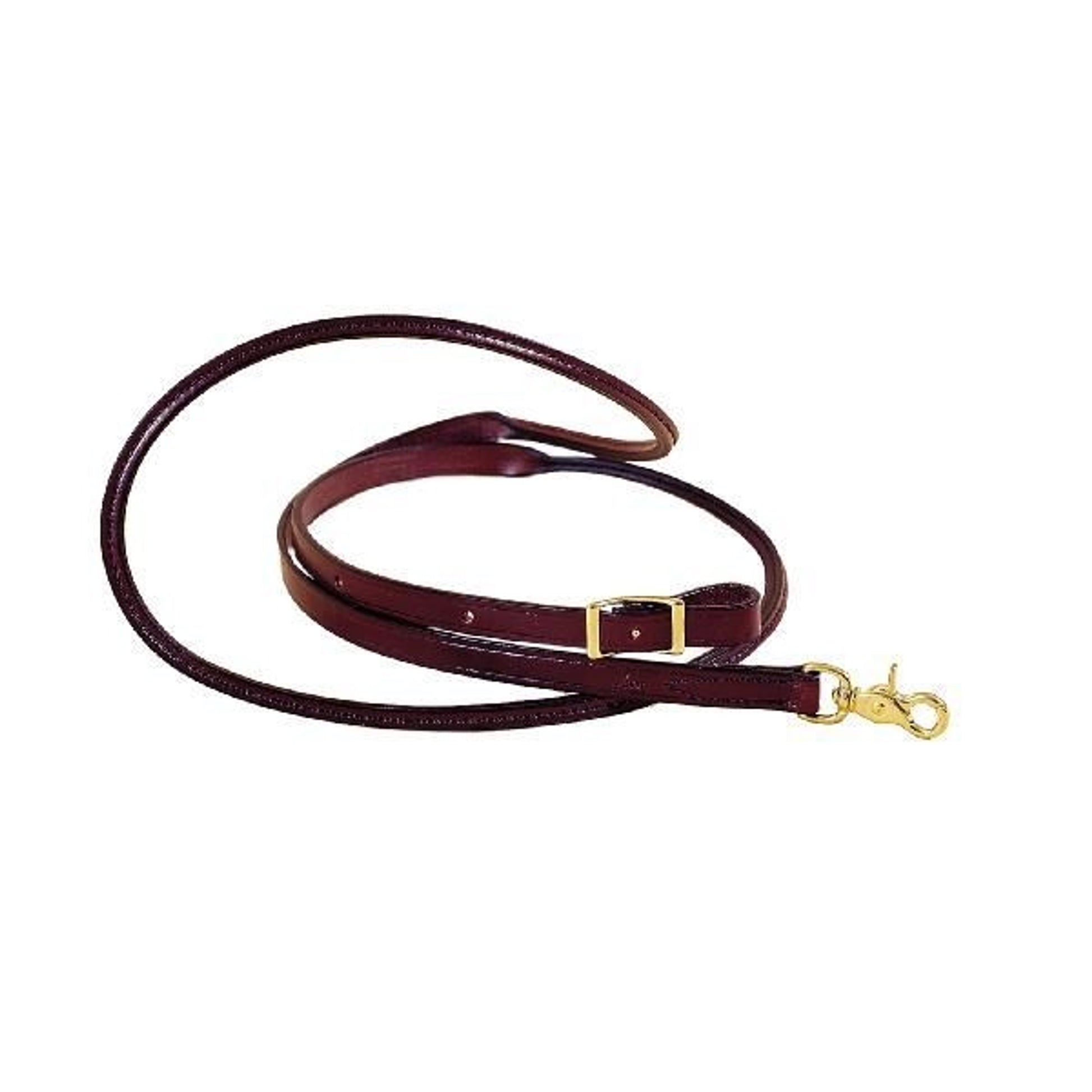 Tory Roping Reins - Rolled Hand Hold 3/4x7 Blk/Gry