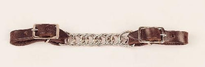 Tory Flat Twisted Chain Curb Strap Bk/Gry