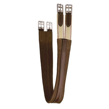 Tory Contour English Girth with Elastic 36 Oakbark