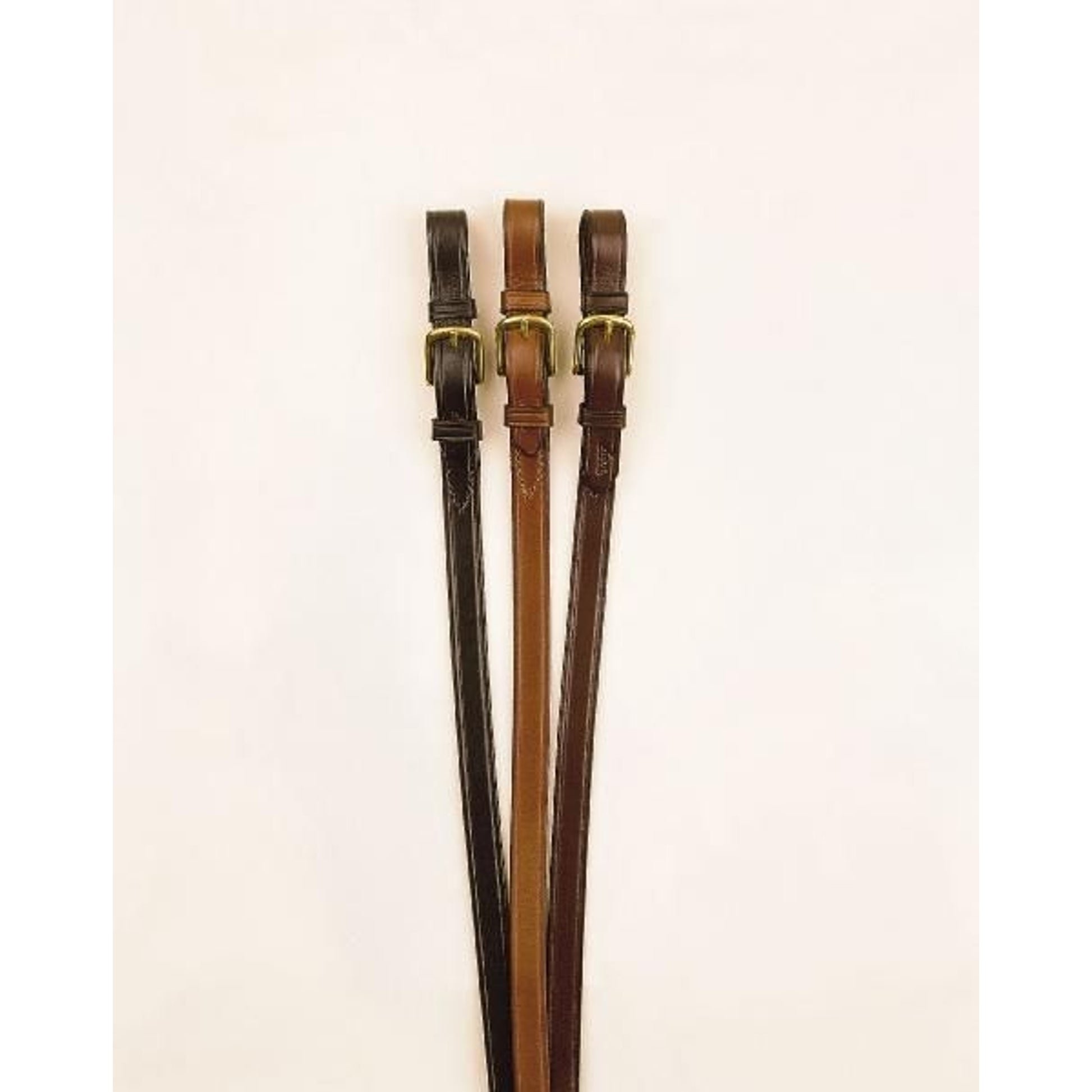 Tory Bridle Leather Lead - Brass Buckle 3/4x7 Blk