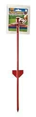 Tie Out Stake For Dogs 5 x 4 x 24.75 Red