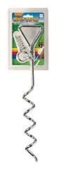 Spiral Tie Out Stake 5 x 1.25 x 24.75 Chrome