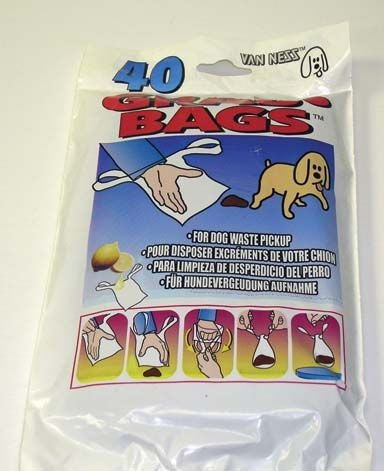 Grab Bags For Dog Waste Pick Up 9.25 x 4.75 x 5.5