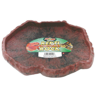 Repti Food Dish For Reptiles 5x5.5x3/4 Natural